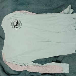 Pink sleep tee long sleeve victoria secret